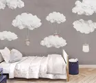 Настенные 3D обои для детей, в детскую комнату, с небом, креативное облако, для спальни, Мультяшные настенные 3D обои на заказ