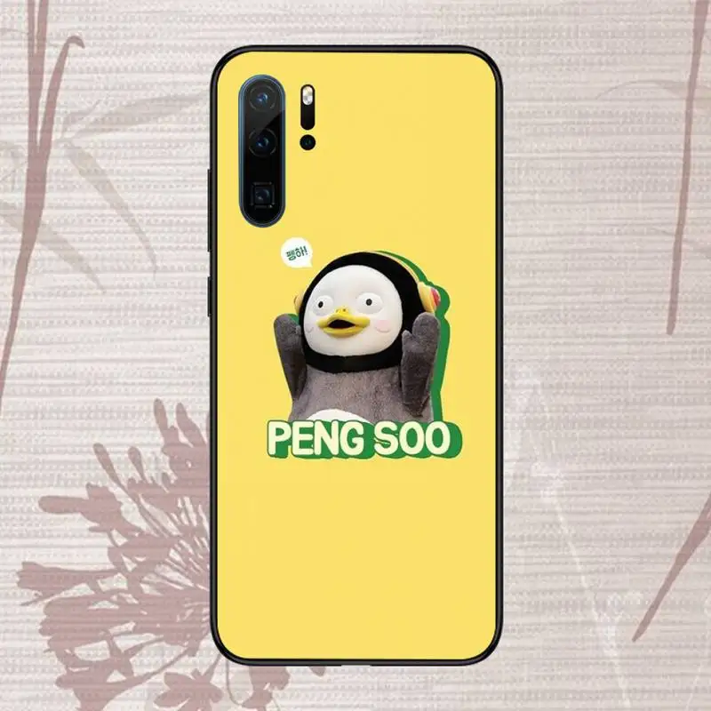 

cute animal Penguin Pengsoo Phone Case For Huawei honor Mate P 9 10 20 30 40 Pro 10i 7 8 a x Lite nova 5t