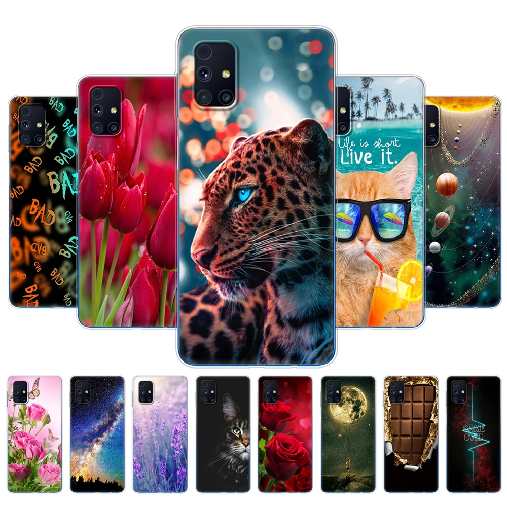 Чехол для Samsung M31s, мягкий силиконовый чехол из ТПУ на заднюю панель 6,5 дюйма для Samsung Galaxy M31S GalaxyM31S M 31S m317f m317, чехол-бампер