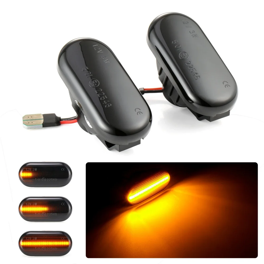2 шт. Боковой габаритный фонарь поворота светильник светодиодный динамических