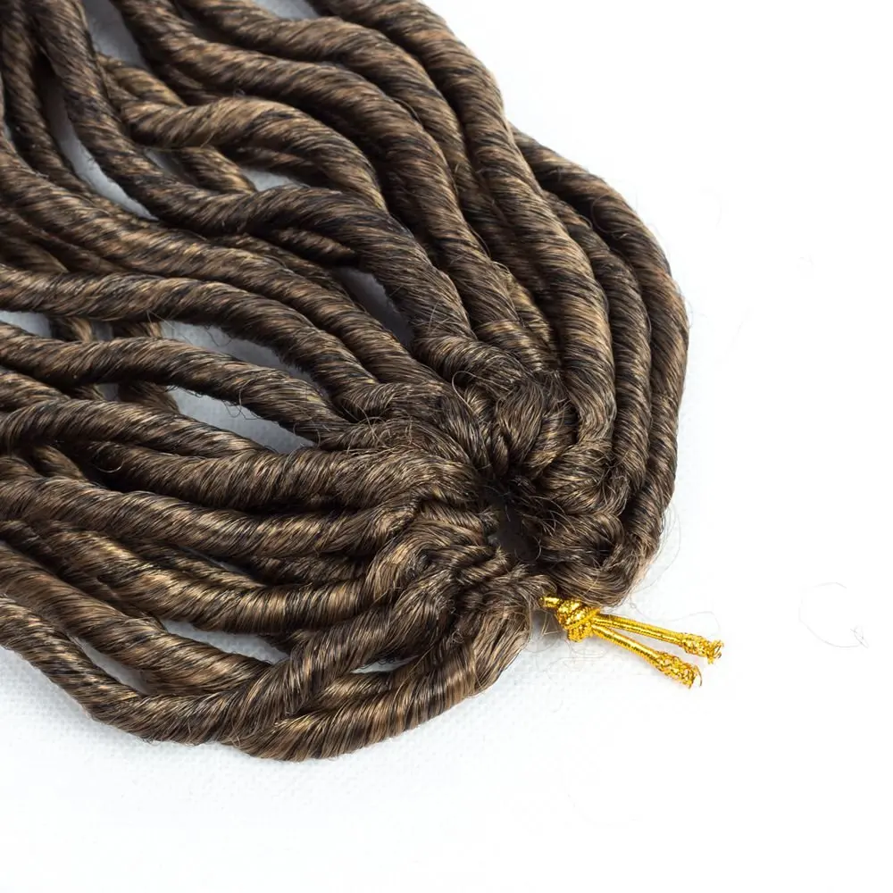 Goddess Locs вязанные крючком волосы волнистые искусственные с кудрявыми концами