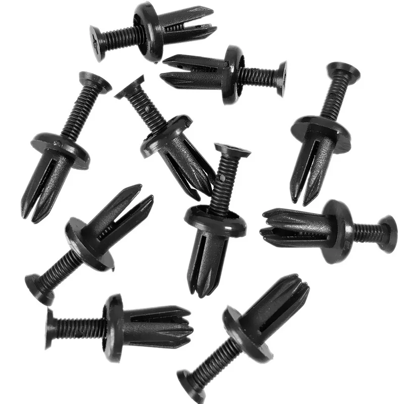 

100Pcs Fastener clips 5mm Accessory Auto Cover Nylon Plat Fender Rivets