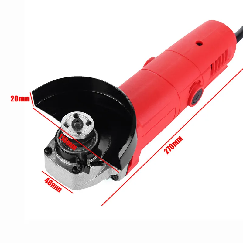 

800W 220V Portable Electric Angle Grinder Muti-Function Household Polish Machine Grinding Cutting Polishing Machine Power Tool