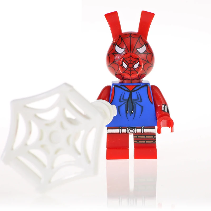 KF6085 совместим с Legoingly супер британская свинья серии костюм Человека-паука
