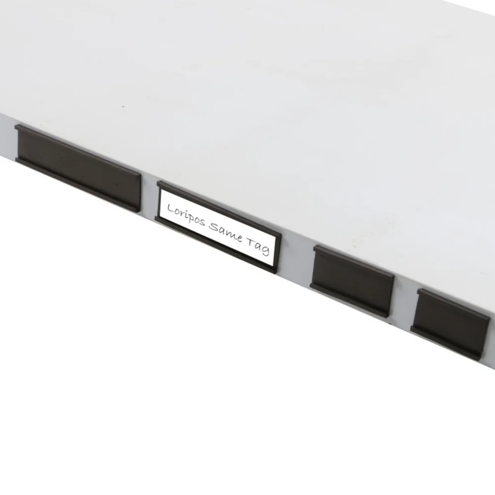 

30pcs 76 x 25mm Magnetic Label Holders Sign Ticket Holder Holders for Metal Shelf Label Organization Whiteboard
