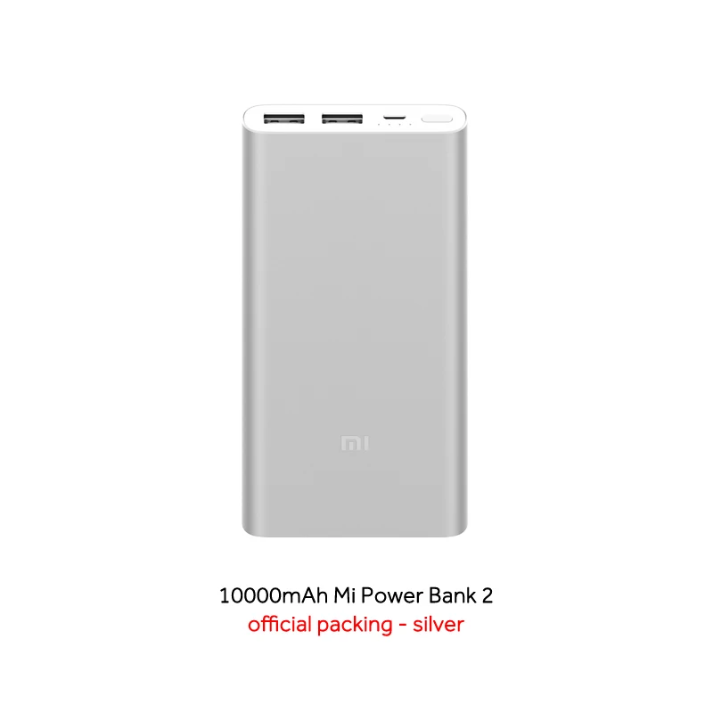 Аккумулятор Xiaomi Mi Power Bank 3 10000 PLM13ZM Fast Charge Version Недорогой внешний аккумулятор с быстрой зарядкой - Цвет: SLIVER Color