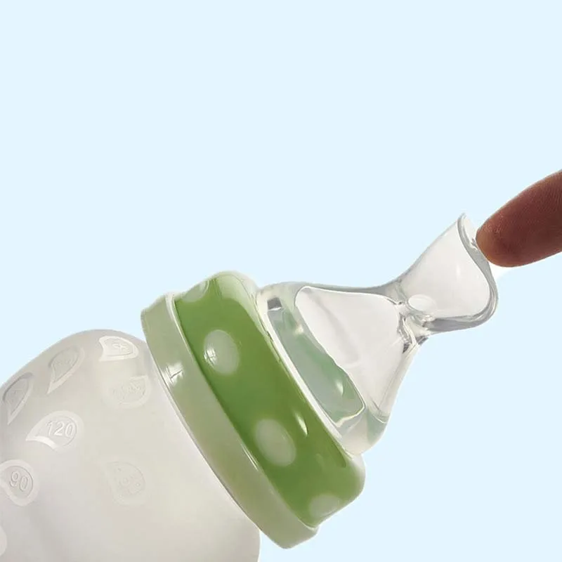 Силиконовая бутылочка для кормления 180 мл|nursing bottle|baby bottlebaby feeding cup |