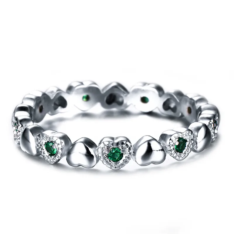 Женское Винтажное кольцо из серебра 90% пробы с маленьким черным синим и зеленым