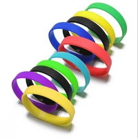 outdoor 12 color silicone rubber elasticity wristband casual flexible wrist band fashionable party body building sport equipment