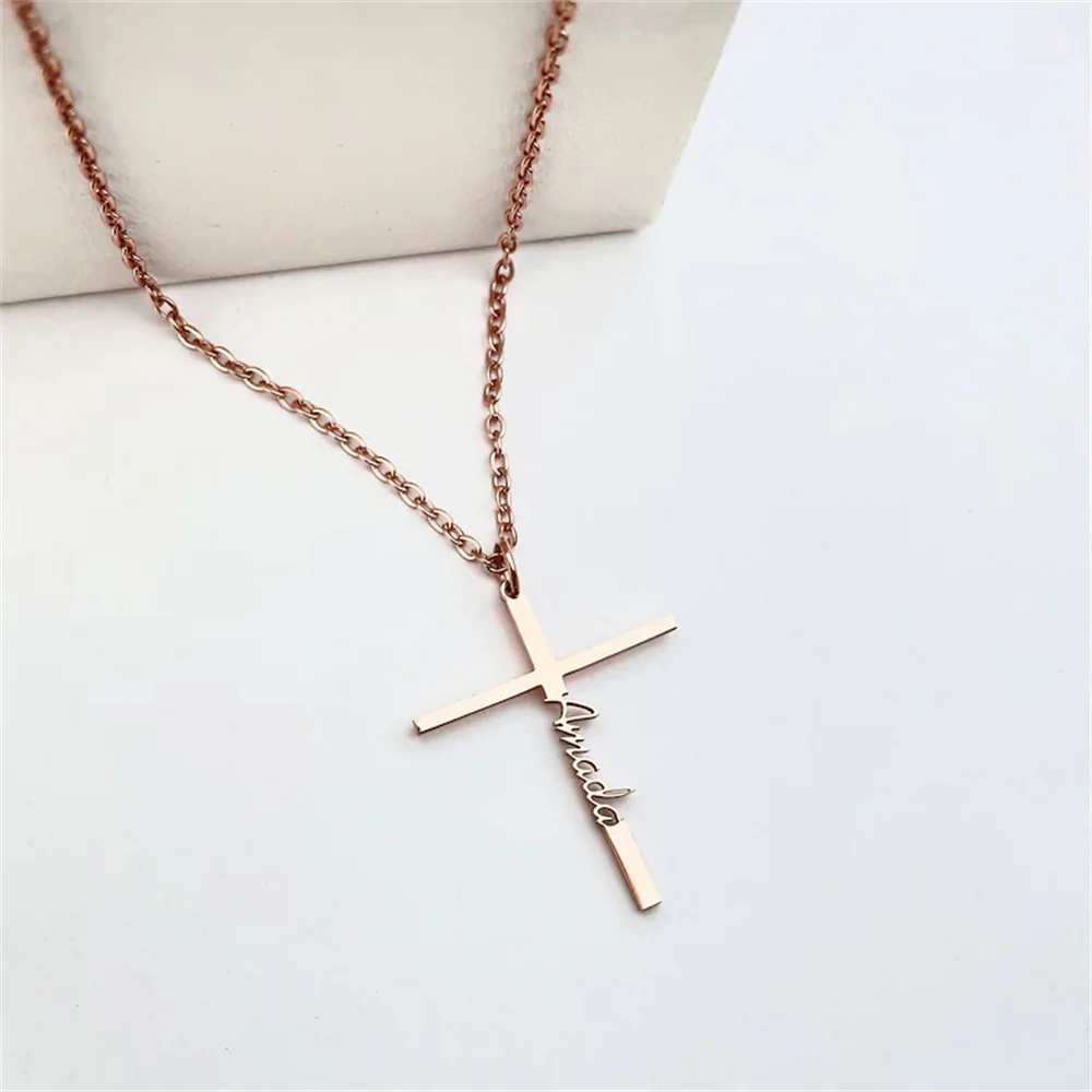 Ожерелье Tangula с именем на заказ персонализированный Амулет из нержавеющей стали