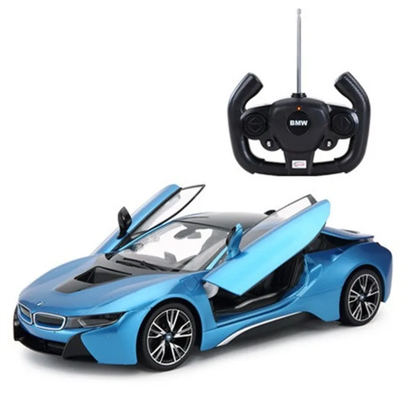 

RC1/18 die-casting BMW i8 remote control car can open the door remote control car children's electric racing boy toy