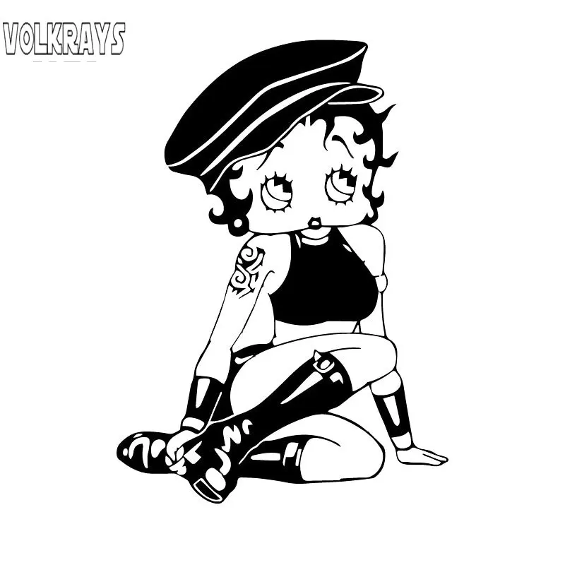 Volkrays индивидуальная Автомобильная наклейка Бетти боп девушка узор аксессуары