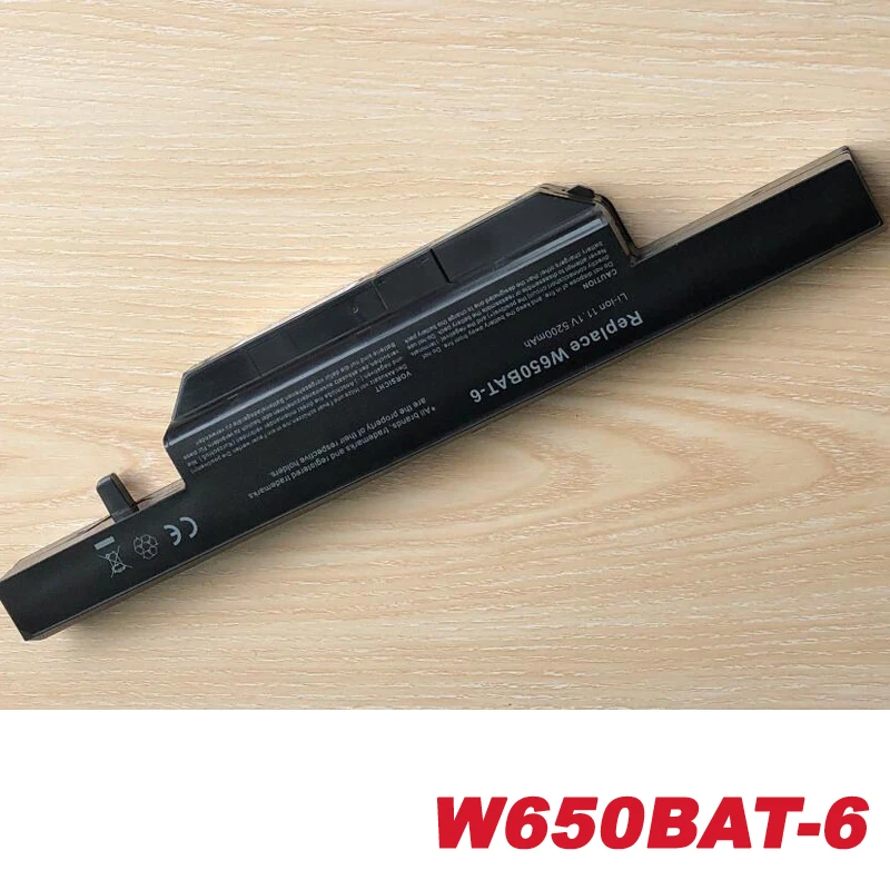 6 ячеек 5200 мАч ноутбука Батарея для Clevo W650BAT-6 6-87-W650-4E42 K590C-I3 K610C-I5 K570N-I3 K710C-I7 G150S K650D K750D