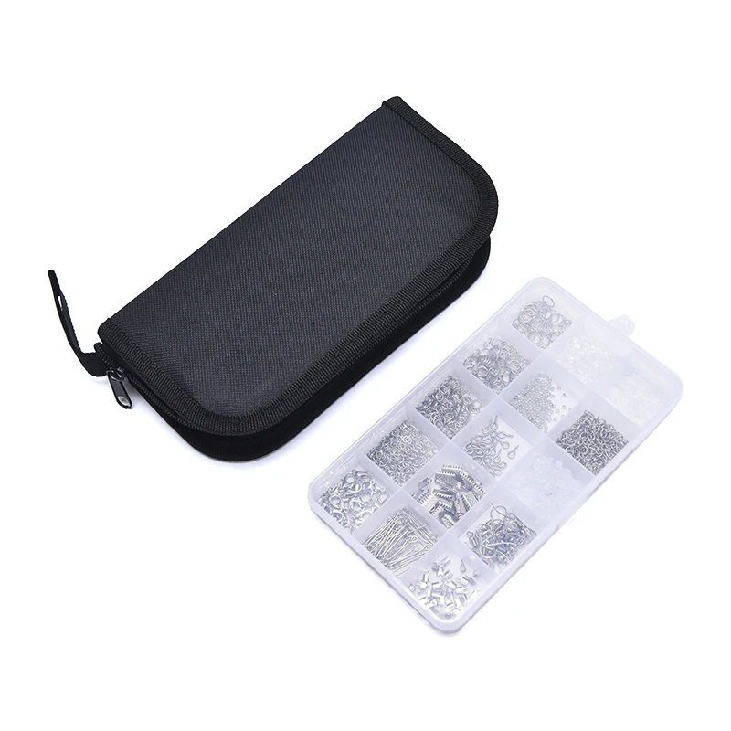 

Jewelry Making Supplies Kit with Tools Wires Jewelry Findings Repair Beading Zinc Alloy Metal Connectors 500