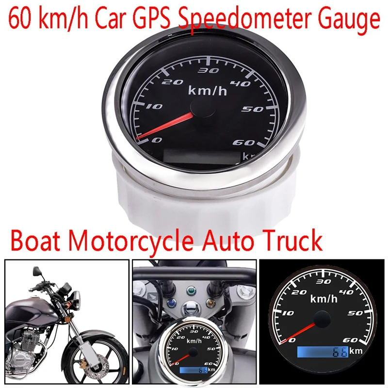 

Автомобильный GPS-датчик скорости, одометр 60 км/ч с GPS-антенной для лодок, мотоциклов, авто, грузовиков