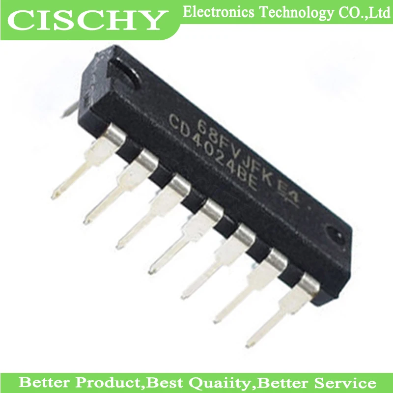 

10 шт. CD4024BE DIP14 CD4024 DIP 4024BE DIP-14 новый оригинальный IC