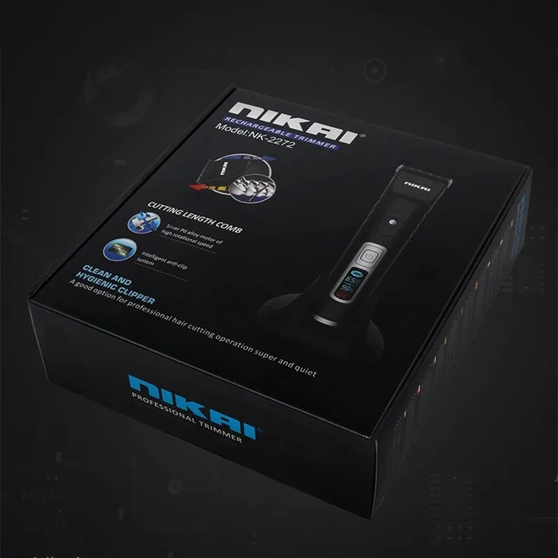 

professional hair trimmer rechargeable hair clipper haircut machine beard trimmer barber clipper LCD 5000-7000RPM powerful