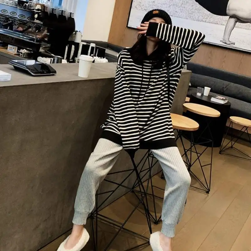 

Women Sweater Autumn Winter Long Sleeve Jumper Knitted Thick Loose Fashion Pullover Streetwear