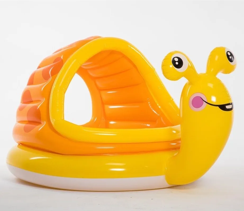 Cartoon Big Mouth Snail Inflatable Swimming Round Shade Paddling Pool Baby Bathtub Ocean Ball Pool  Baby Products  PVC