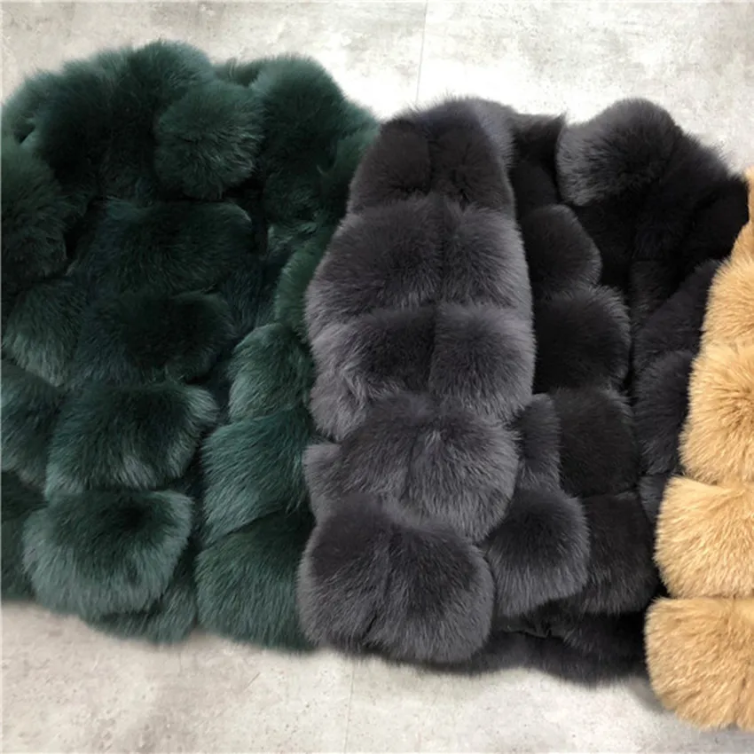 

2020 Autumn Winter Warm Furry Womens Coat Fashion New Faux Fur Coat Section Stitching Fox Fur Coat Large Size S to 3XL Coat