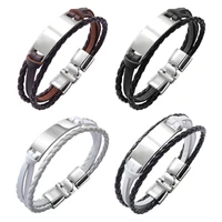 weave bracelets jewelry bangle gifts cord multi layer for fashion party birthday mens