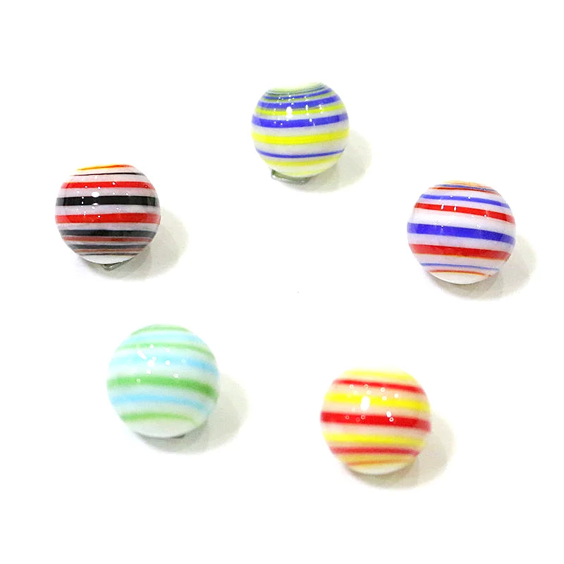 

5pcs 16MM Colorful Different Style Murano Glass Marbles Ball Charms Ornaments Parent- Child Beads Game Pinball Pat Toys For Kids