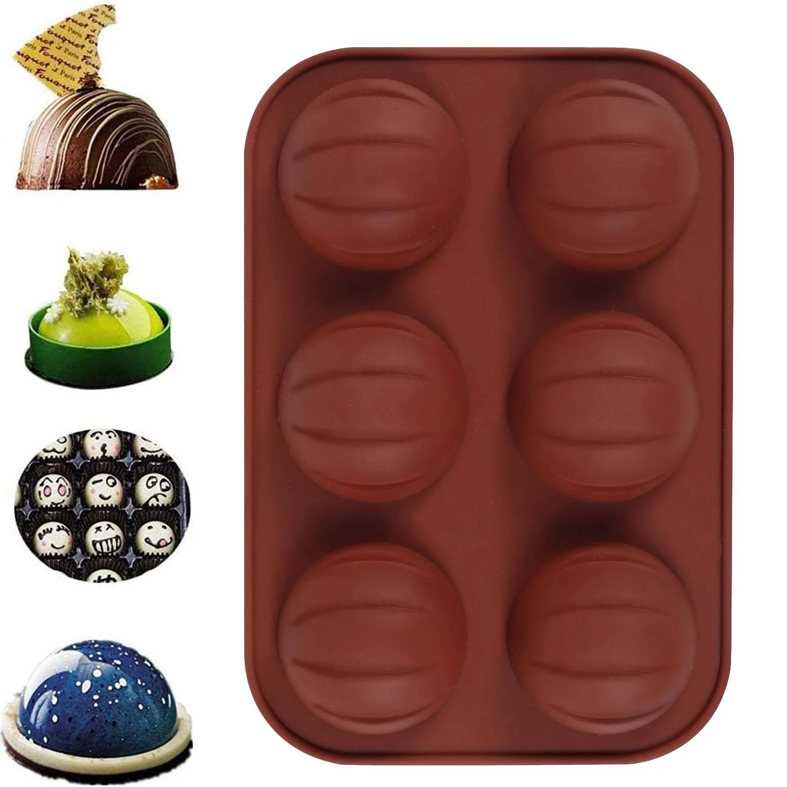 

Half Ball Sphere Silicone Cake Mold Muffin Chocolate Cookie Baking Mould Decor DIY Baking Kitchen Baking Cake Tool Decoration