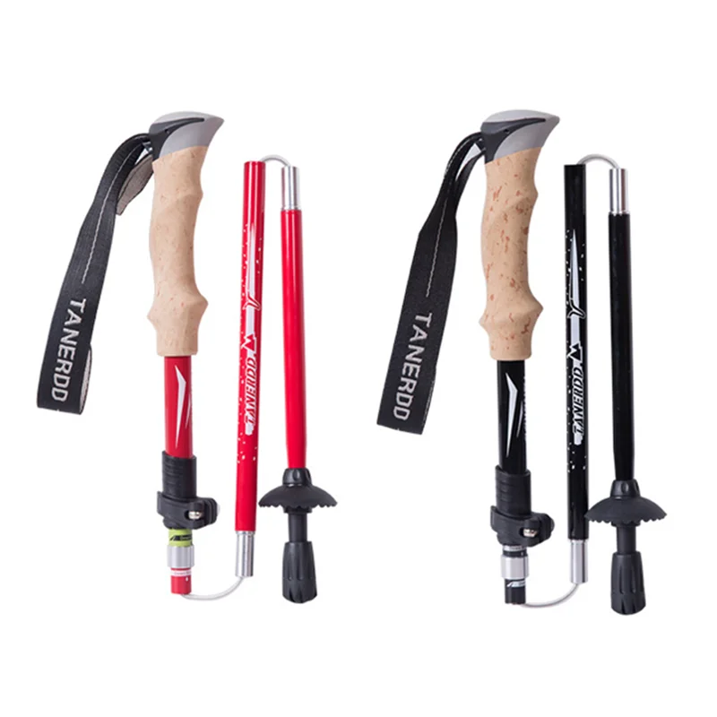 

Ultra-light carbon 5-section telescopic cane adjustable trekking trekking pole outdoor camping hiking climbing walking stick