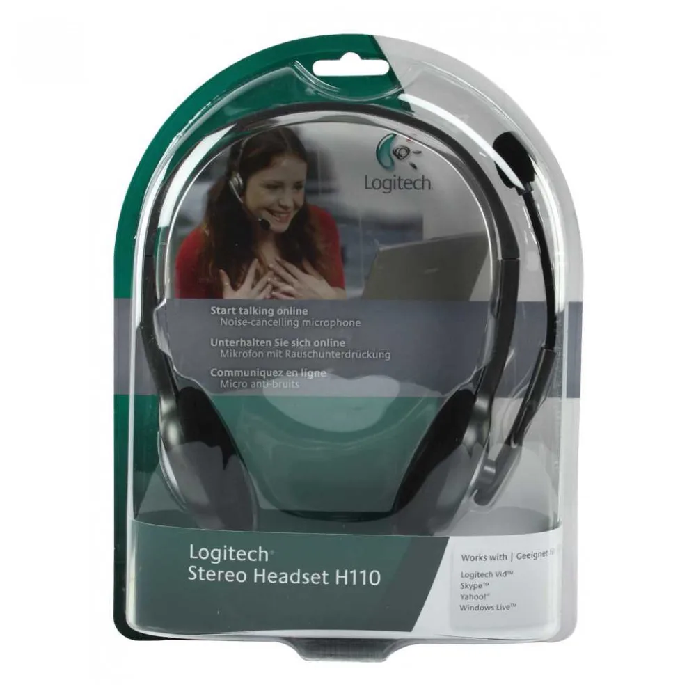 Гарнитура Logitech H110 (2 x 3.5мм кабель 1.8м)|Наушники и гарнитуры| |