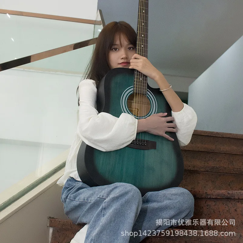 

Gifts Trainer Guitar Wood Bridge Girl Aesthetic Acoustic Guitar Decoration High Quality Chitarra Acustica Instruments