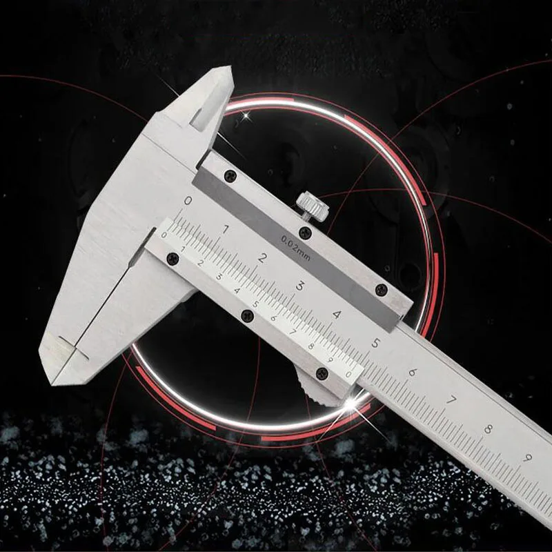 Laser Scale Vernier Caliper 6&quot 150mm Four Stainless Steel Industrial Grade Micrometer Measurement Tool | Инструменты