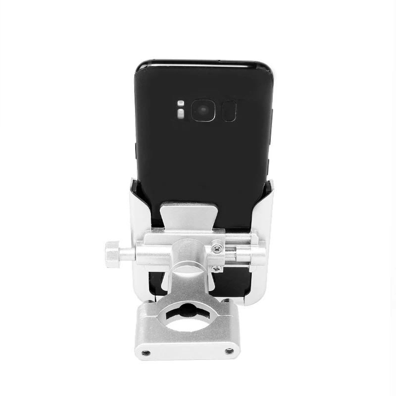 aluminum mountain motorcycle bicycle handlebar phone holder adjustable motorcycle rearview mirror cellphone mount for iphonex xr free global shipping