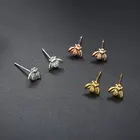 Женские маленькие серьги-гвоздики с Пчелкой, 1 пара