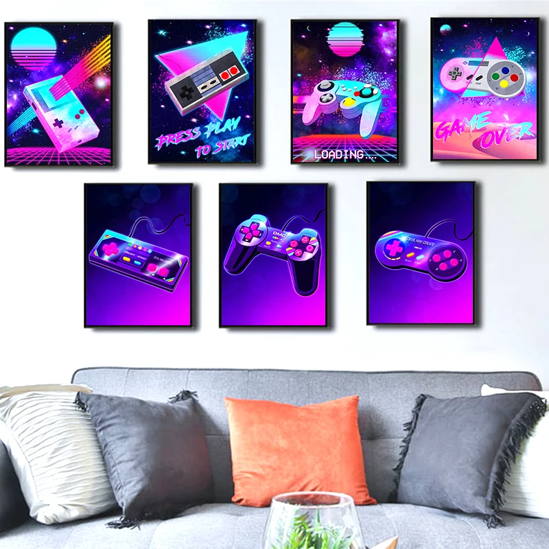 Неоновый Ретро видеоальбом для Nintendo 80-х годов геймеров VR Swith Game подростков