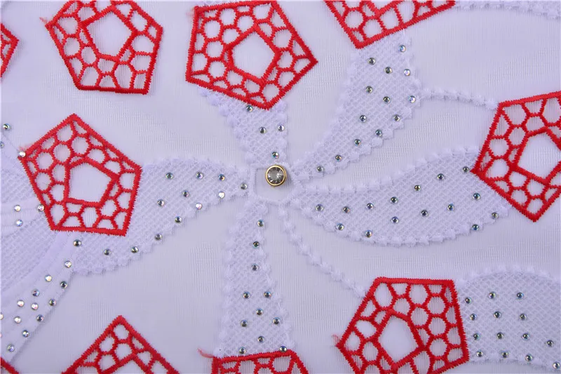 

Hot Sale Red 2019 High Quality African Net Mesh Lace Fabric Milk Silk Lace French Tulle Lace Fabric For Nigerian Wedding Dress