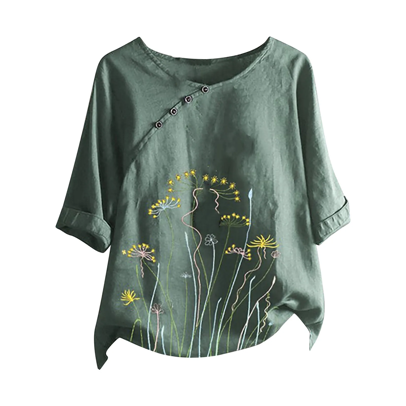 

Fashion Women's Blouse Print Tee Shirt Women Elegant Short Sleeve Tops Casual Plus Size Blusas Streetwear Summer Tops Pullover