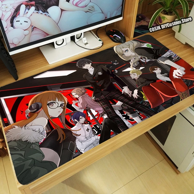 Новинка коврик для мыши аниме Persona 5 Anne Takamaki Ryuji Sakamoto Amamiya Ren утолщенный ПК милый