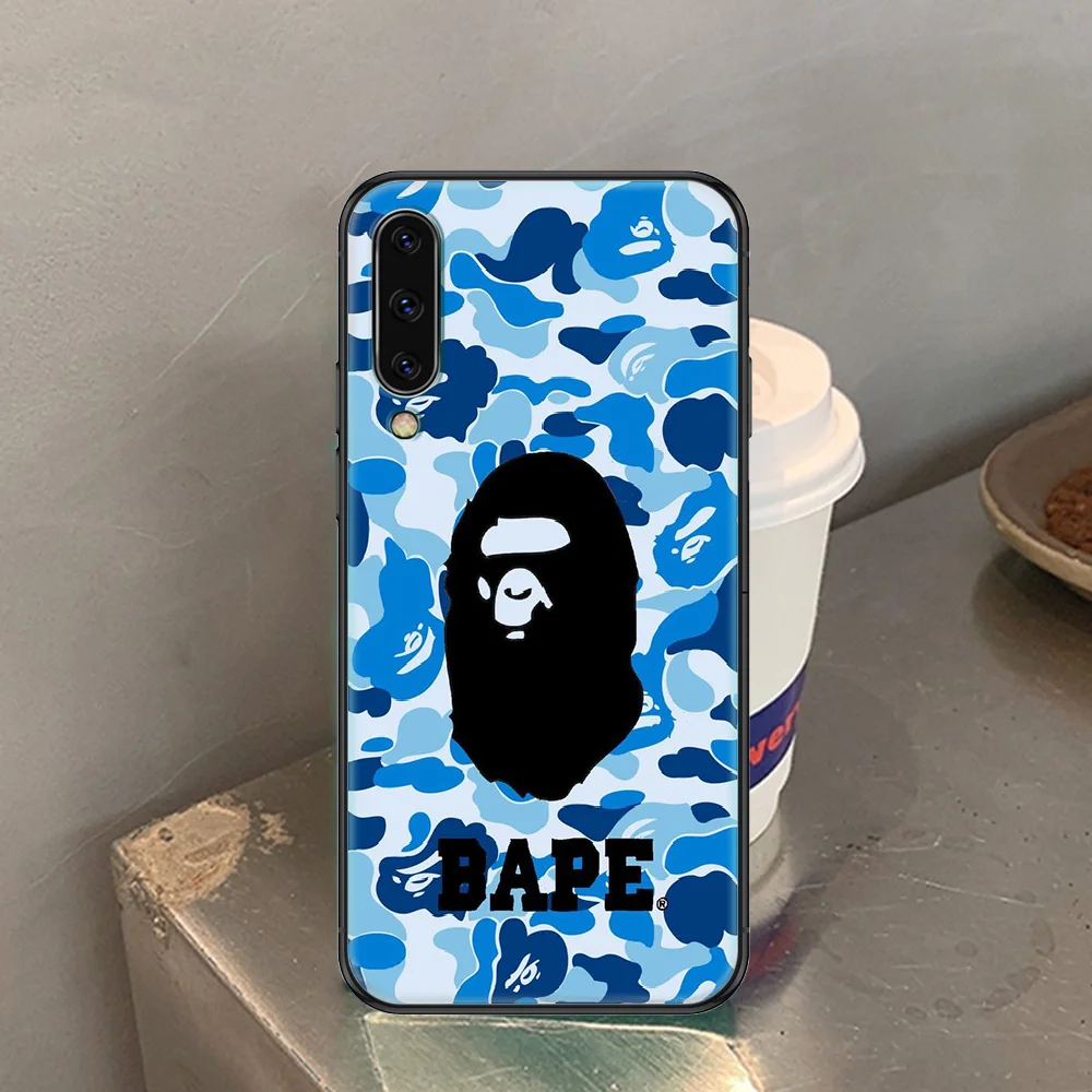 

fashion-bapes-brand Phone case For Samsung Galaxy A 3 5 7 8 10 20 21 30 40 50 51 70 71 E S 2016 2018 4G black soft coque