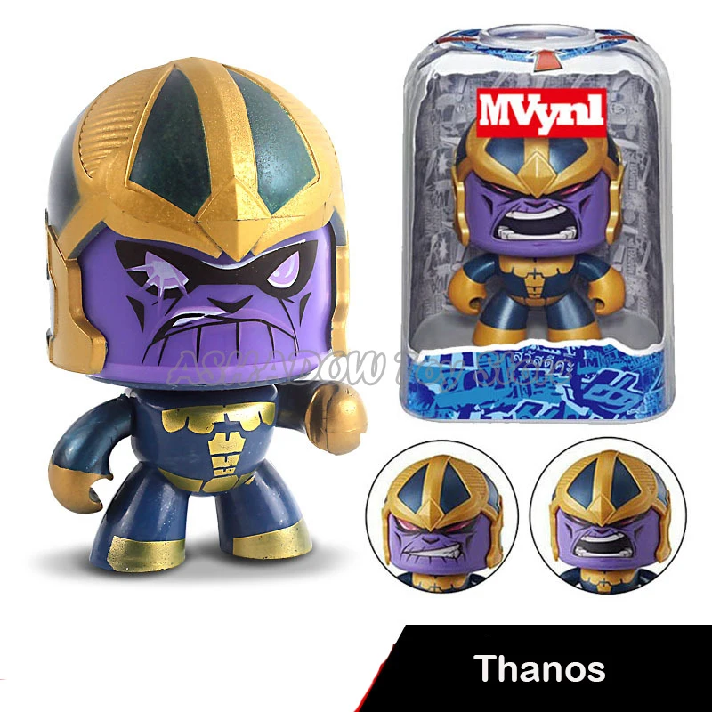 11 см Marvel меняющие лицо фигурки Капитан Америка Железный Человек-паук танос Халк