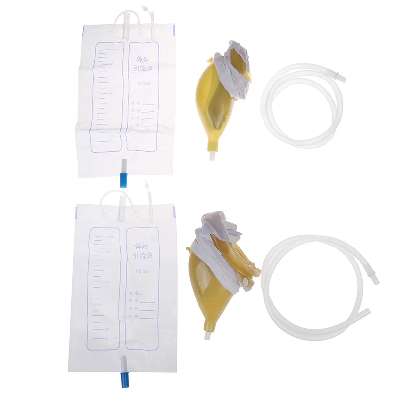 1000ml 2 Types Reusable Male Female Urine Bag Urinal Pee Holder Collector For Urinary Incontinence for Traveling Camping | Красота и