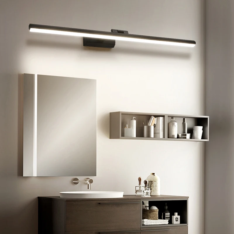 Зеркало с подсветкой led лампа современный минималист ванная комната шкафа