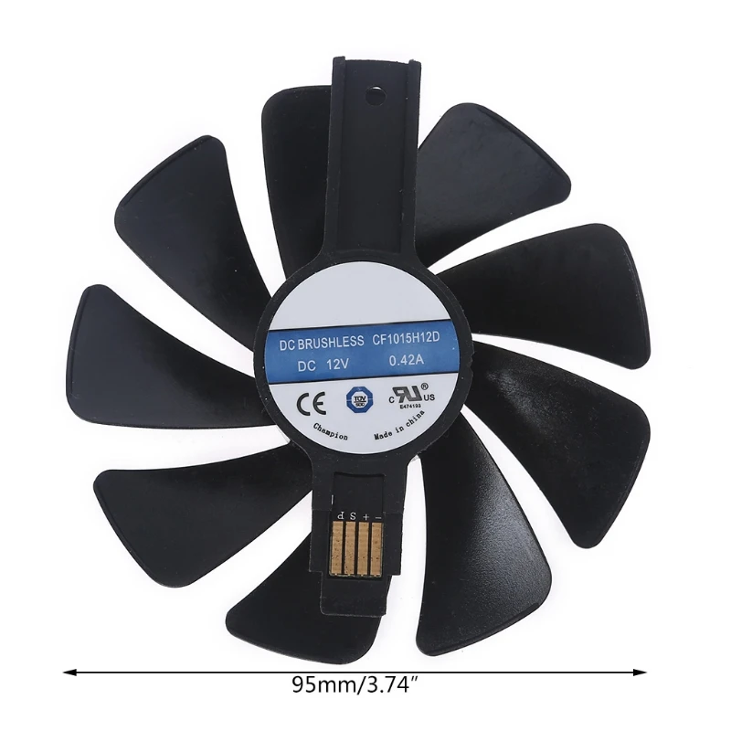 Вентилятор для видеокарты Sapphire Nitro RX480 3 74 1 шт. 95 мм/570 дюйма CF1015H12D 4Pin 12 В а |