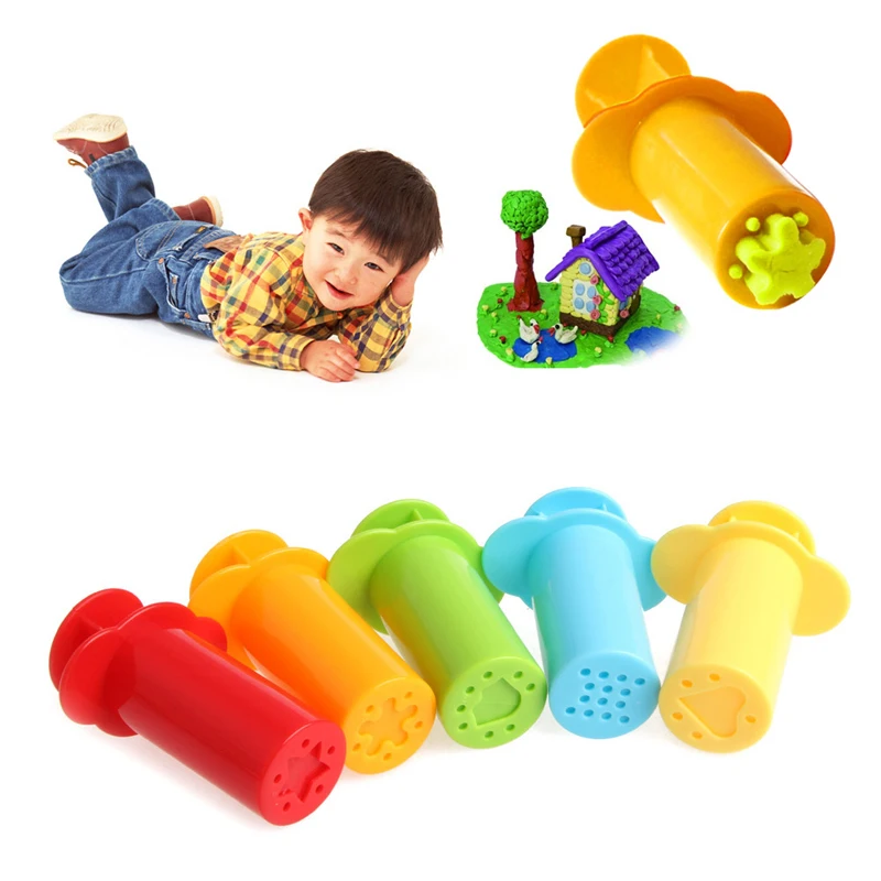 

5Pcs Colorful Clay Mold Kit Tools Plasticine DIY Tool Set Educational Funny Toy