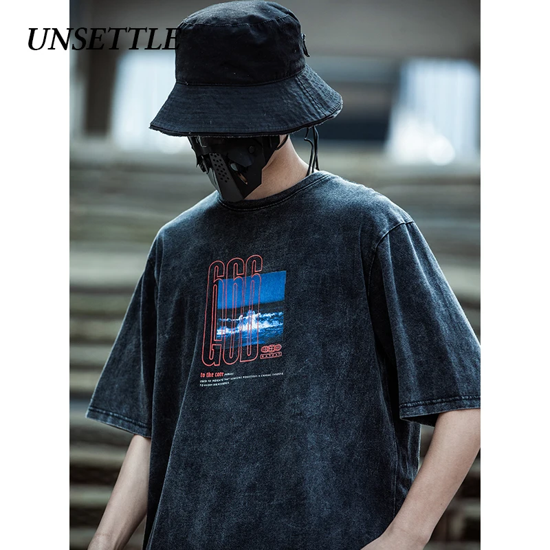 UNSETTLE 2020SS Harajuku футболки для мужчин/женщин в стиле хип-хоп забавная Футболка с
