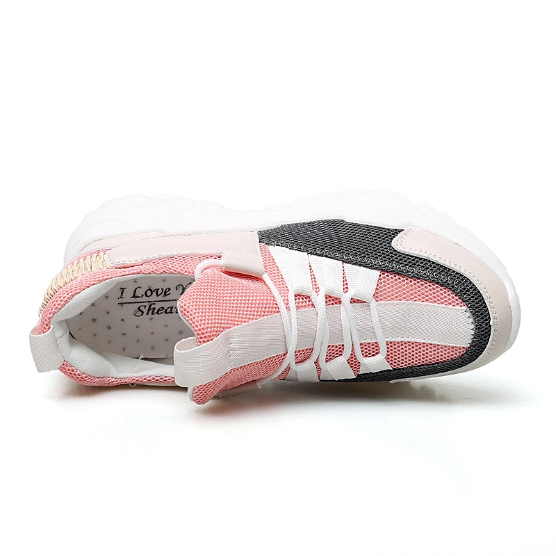 Новинка 2019 года модные кроссовки визуально увеличивающие рост Женская Весенняя