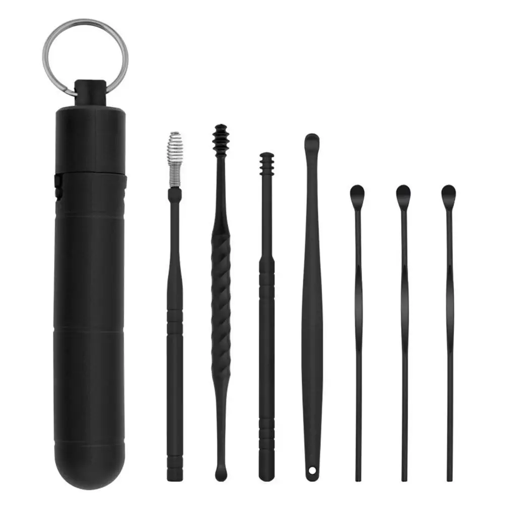 

7 шт., многоразовые приспособления для удаления ушной серы