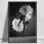 Victoria Secret Танцующая Голая девушка Ангелы с крыльями современный плакат и принты холст картина на стену искусство модная картина Декор