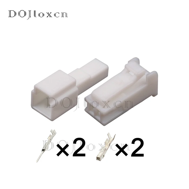 Двухконтактный незапечатанный Штекерный гнездовой разъем DOJIOXCN с клеммой 1 2