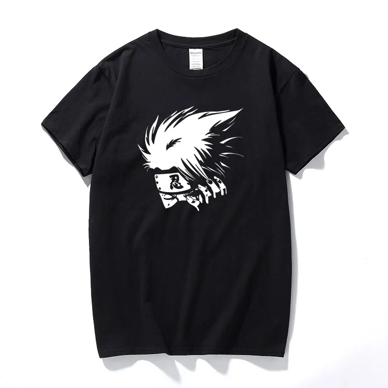 Kakashi Hatake хлопковая Футболка копия ниндзя Shinobi Аниме подарок Топ для мужчин новая