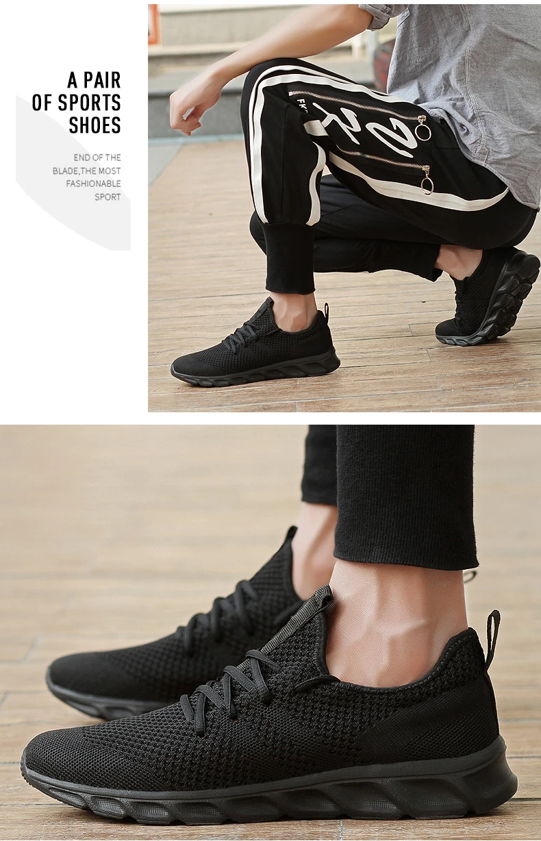 Xiaomi светильник кроссовки Flyknit Дышащие Беговые кроссовки на шнуровке для мужчин кроссовки против запаха мужская повседневная обувь Прямая поставка
